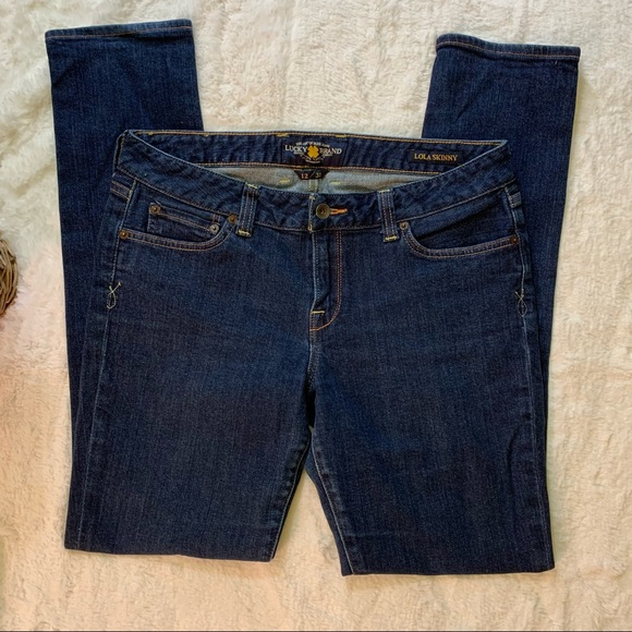Lucky Brand Pants - Lucky Brand Lola Skinny Jeans Dark Wash Sz 12/31